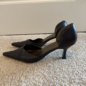 Bonnibel Women’s Brown Point Toe with Kitten Heel